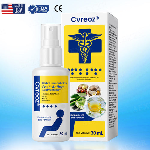 Official Store:Cvreoz® Herbal Hemorrhoids Fast-Acting Treatment Spray – 7 Days to a Happy, Pain-Free 🍑—Guaranteed!