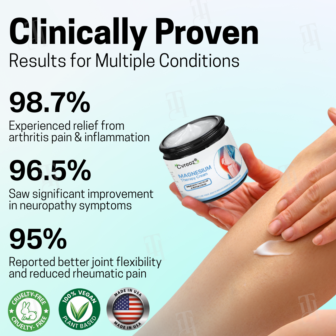 Official Store: Cvreoz® Magnesium Therapy Cream | FDA-approved. Doctor recommended.