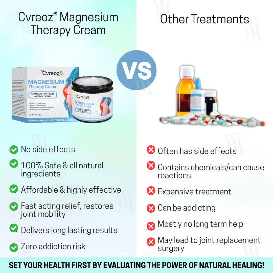 Official Store: Cvreoz® Magnesium Therapy Cream | FDA-approved. Doctor recommended.