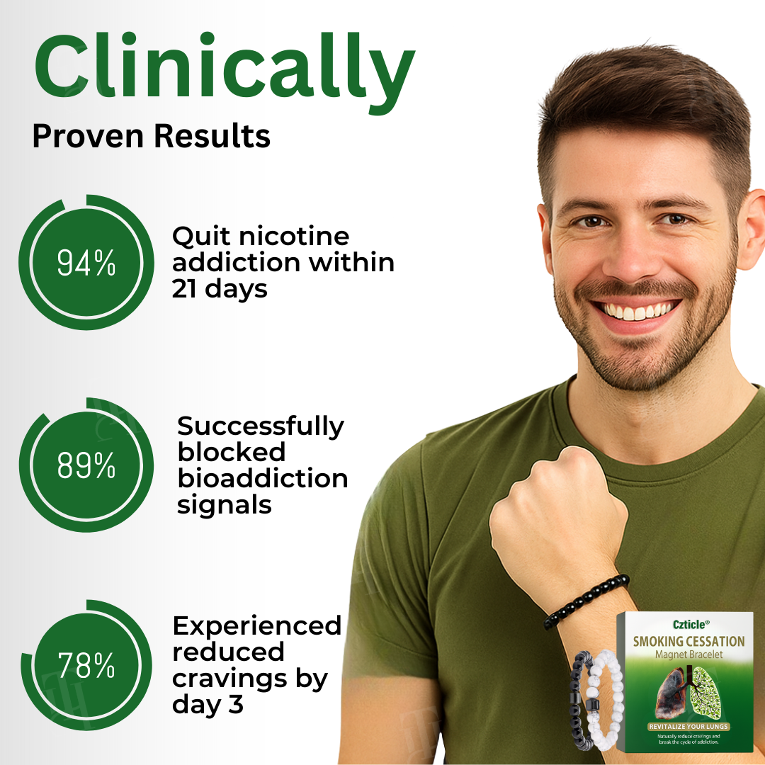 Official Store:Czticle® Smoking Cessation Magnet Bracelet-🚭 Break Free from Nicotine Addiction in Just 21 Days