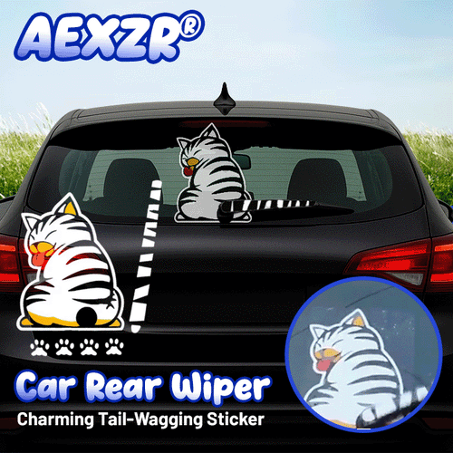 🔥2025’s Hottest Car Trend! | AEXZR® Car Rear Wiper Charming Tail-Wagging Sticker