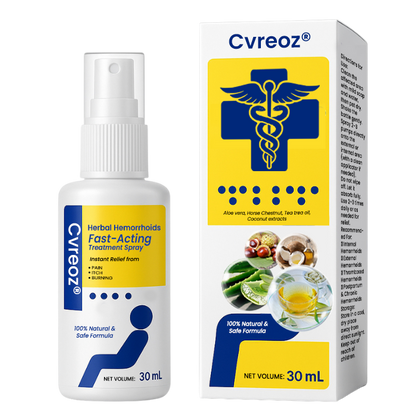 Official Store:Cvreoz® Herbal Hemorrhoids Fast-Acting Treatment Spray – 7 Days to a Happy, Pain-Free 🍑—Guaranteed!